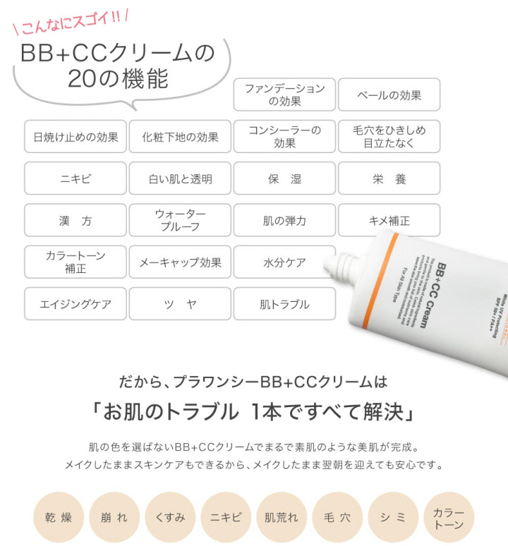 SPF50、20の機能